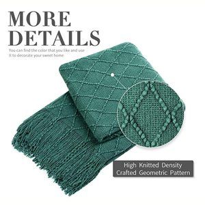 Textured Knit Throw Blanket